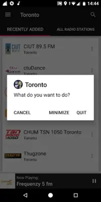 Toronto Radio Stations android App screenshot 0